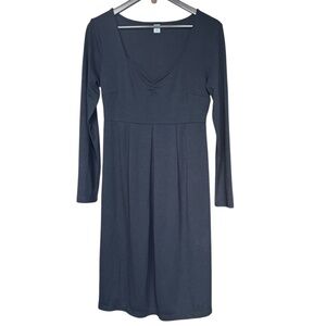 NWT Old Navy Maternity Black Crepe Fit & Flare Dress Sz M